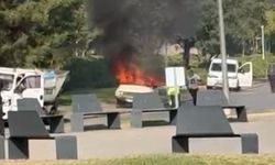 TBMM'nin Önünde Beyaz Toros Yakan Şahıs Gözaltına Alındı